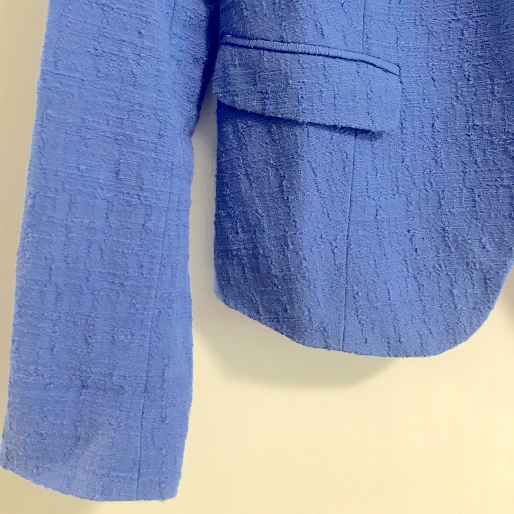 Ann Taylor Loft Blue Blazer Size 4 Tall - Picture 3 of 4
